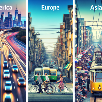 Exploring Global Transportation Preferences: Insights into Modal Share Across Continents