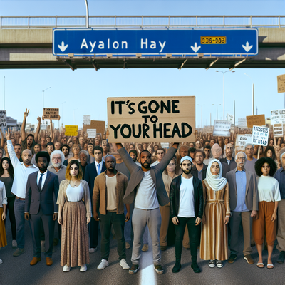 Noam Party Activists Target Israeli Justices: A Poster Campaign on Ayalon Highway