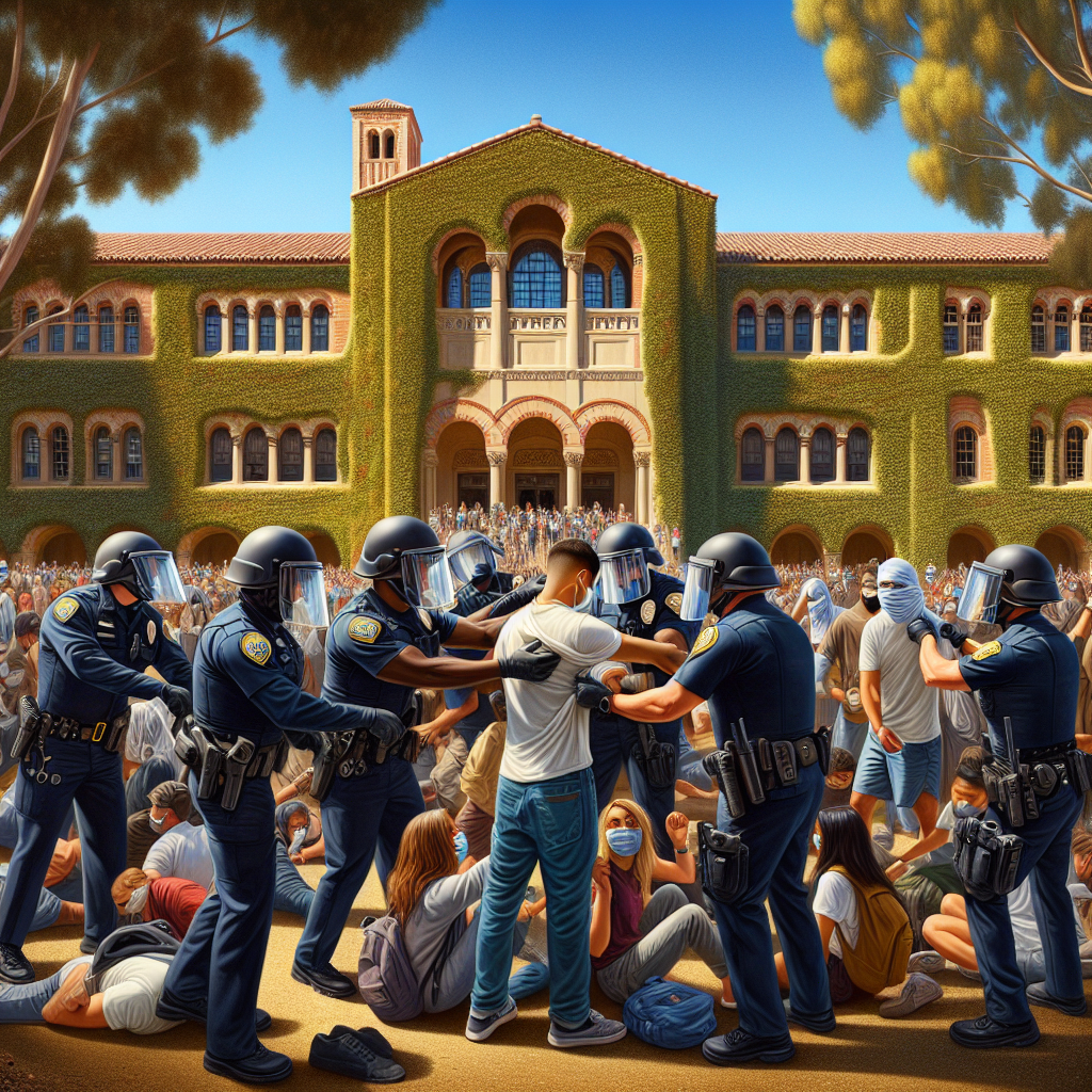 UCLA Protesters Unmasked: LAPD's Controversial Intervention